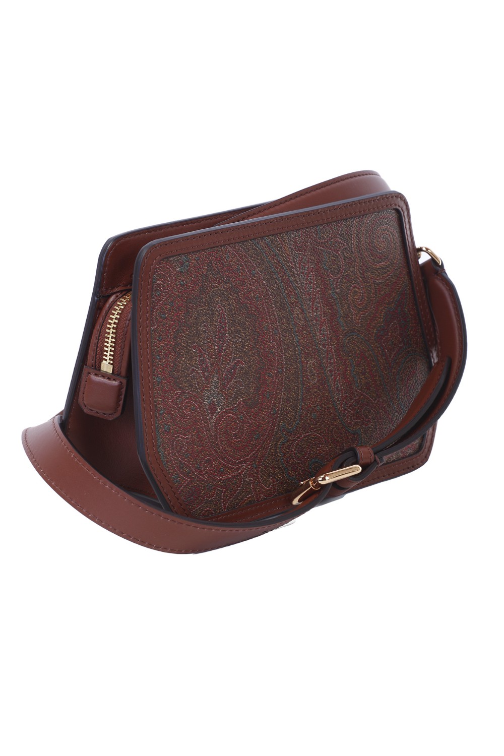 shop ETRO  Borsa: Etro borsa a tracolla ETRO Essential realizzata nell'iconico tessuto Paisley jacquard, decorata dal logo ETRO Pegaso ricamato dall'effetto tridimensionale e da una bordatura floreale. La borsa con spallaccio removibile è perfetta per essere indossata a spalla o tracolla.
Dimensioni: 22,5 x 15,5 x 8 cm.
Esterno: Tessuto Paisley: Fronte: 76% cotone, 24% poliestere; Retro: 100% cotone.
Spalmatura_ PVC.
Dettagli: 100% pelle di vitello.
Ricamo: 100% poliestere.
Interno: 100% pelle di agnello.
Chiusura con zip.
Spallaccio removibile e regolabile altezza (luce) 33 cm.
Accessori metallici con finitura oro.
Made in Italy.. 1P051 7115-0100 number 7788771